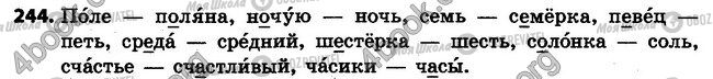 ГДЗ Російська мова 4 клас сторінка 244